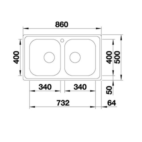 Chậu rửa chén bát Hafele Blanco Dinas 8 570.27.210 4 thông số kỹ thuật của Chậu rửa chén bát Hafele Blanco - Dinas 8 570.27.210