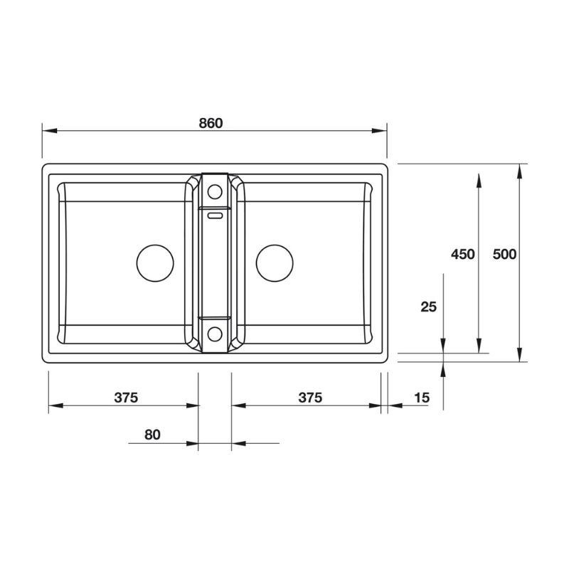 kích thước của Chậu rửa chén bát Hafele Blancozia 9 567.68.640 kích thước của Chậu rửa chén bát Hafele Blancozia 9 567.68.640