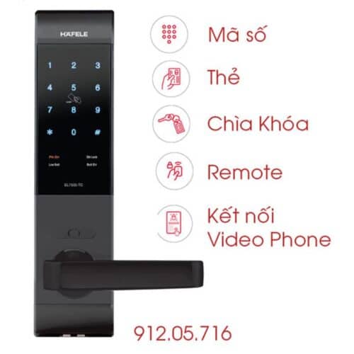 Khóa điện tử Hafele EL7500-TC 912.05.716 3 Chức năng Khóa điện tử Hafele EL7500-TC 912.05.716