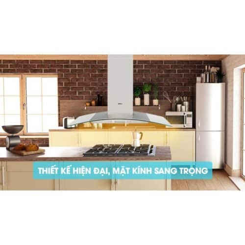 Máy hút khử mùi kính cong Hafele HH WG90B 539.81.185 4 Thiết kế Máy hút khử mùi kính cong Hafele HH WG90B 539.81.185
