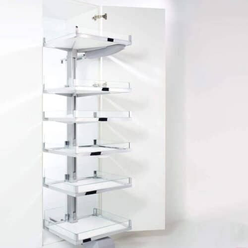 Kích thước bộ kệ 5 tầng CONVOY LAVIDO 450mm Hafele 549.62.904
