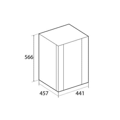 Kích thước Tủ lạnh mini Hafele HF-M30G 536.14.001