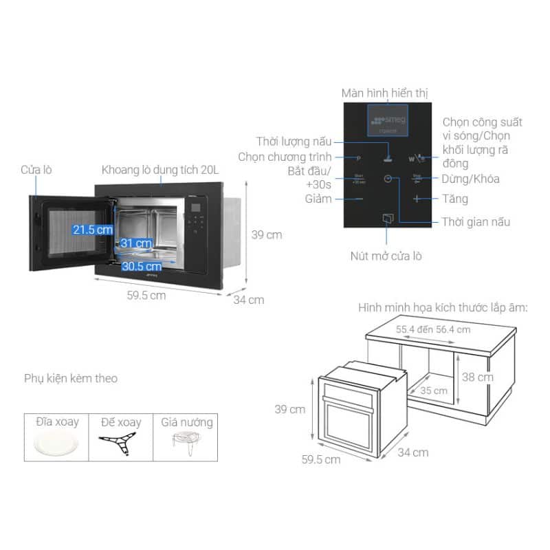 Thông số kỹ thuật lò nướng kết hợp vi sóng âm tủ Hafele FMI120N2 536.64.961 Thông số kỹ thuật lò nướng kết hợp vi sóng âm tủ Hafele FMI120N2 536.64.961