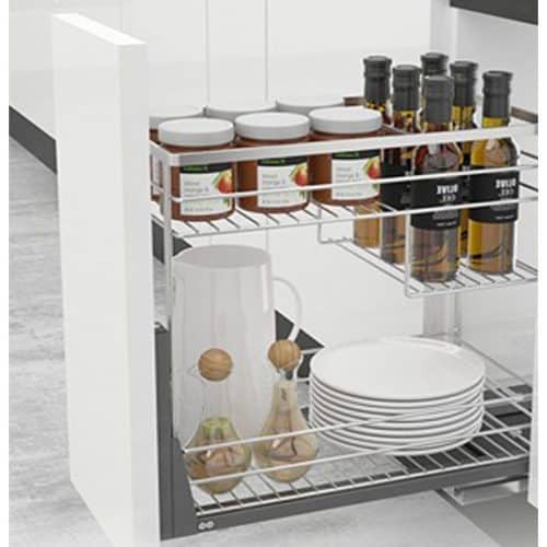 Bộ rổ gia vị SONATA Cucina 549.20.234 mạ chrome 3 Ảnh thực tế bộ rổ gia vị SONATA Cucina 549.20.234 mạ chrome
