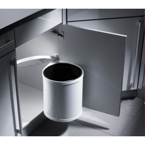 Thùng rác gắn cửa màu trắng Hafele 502.12.729 15L 4 Ảnh thực tế thùng rác gắn cửa màu trắng Hafele 502.12.729 15L