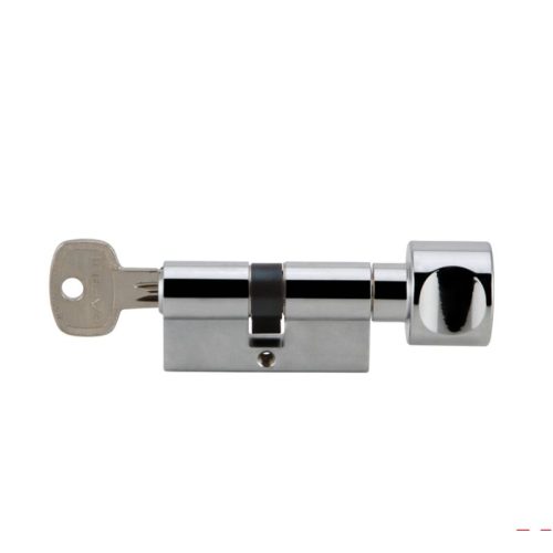 Mặt bên ruột khóa 1 đầu chìa 1 đầu vặn Hafele 916.08.672, 63mm Đồng thau
