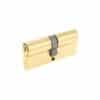 Ruột khóa 2 đầu Hafele 916.08.448, 101mm Đồng thau 1 Ruột khóa 2 đầu Hafele 916.08.448, 101mm Đồng thau