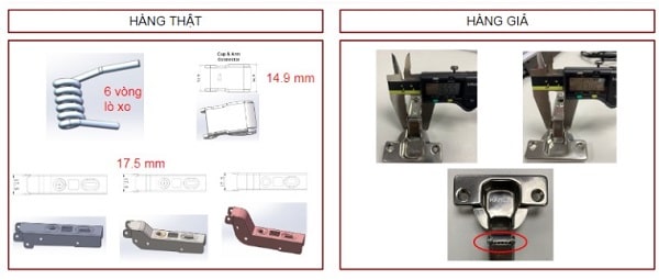 Cách phân biệt bản lề Hafele hàng thật và hàng giả 4 Các thông tin khác