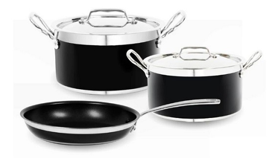 Bộ nồi chảo Hafele 531.08.043 màu đen 3 Hình ảnh của bộ nồi chảo Hafele 531.08.043