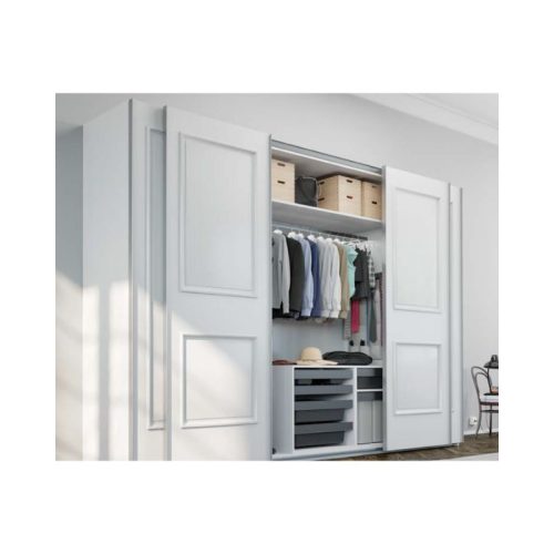 Thiết kế của phụ kiện cửa trượt tủ Slido Space Air 80VF Hafele 406.78.027