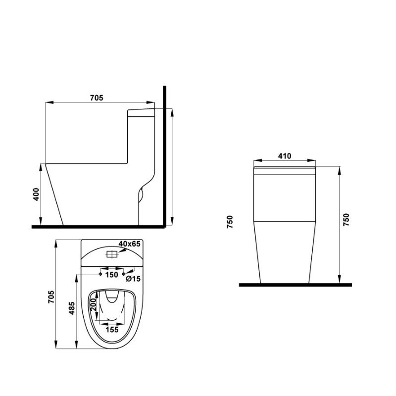 Kích thước bồn cầu 1 khối Iconic Hafele 588.79.402 Kích thước bồn cầu 1 khối Iconic Hafele 588.79.402
