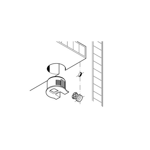 Lắp đặt Thân ốc liên kết cho gỗ dày từ 19mm Hafele 263.14.405