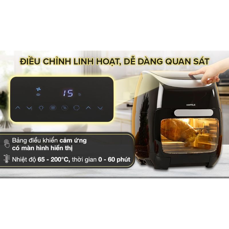 Bảng điều khiển nồi chiên không dầu 11L Hafele HS-AF1102B 535.43.715 Bảng điều khiển nồi chiên không dầu 11L Hafele HS-AF1102B 535.43.715