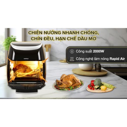 Nồi chiên không dầu 11L Hafele HS-AF1102B 535.43.715 4 Công suất nồi chiên không dầu 11L Hafele HS-AF1102B 535.43.715