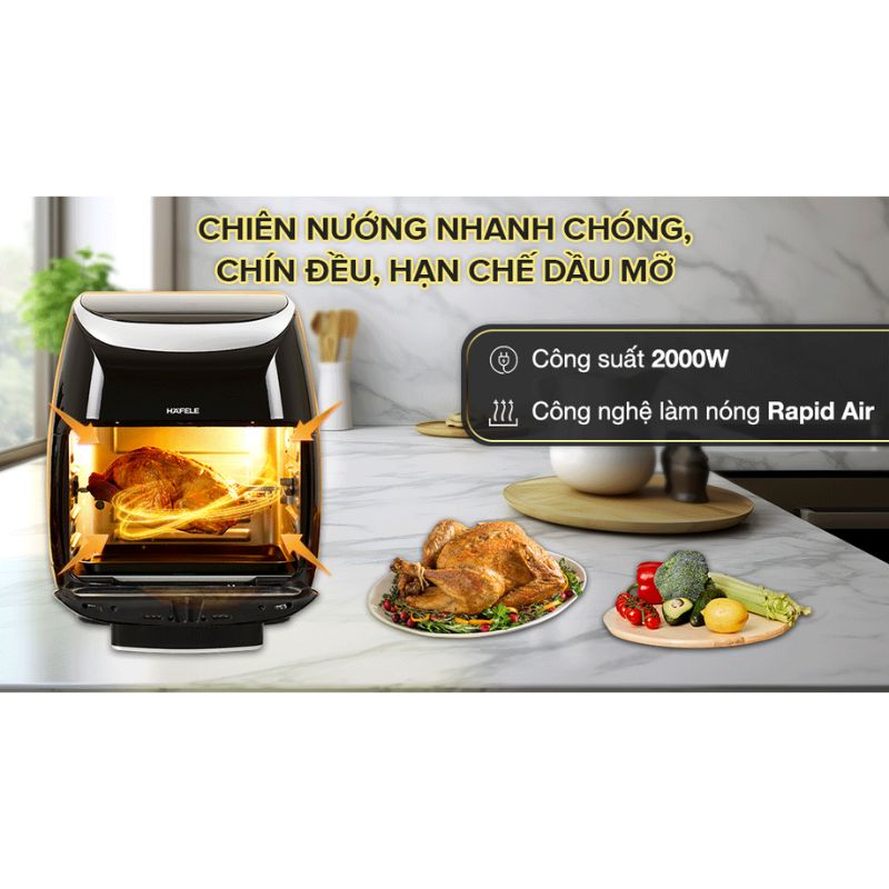 Công suất nồi chiên không dầu 11L Hafele HS-AF1102B 535.43.715 Công suất nồi chiên không dầu 11L Hafele HS-AF1102B 535.43.715