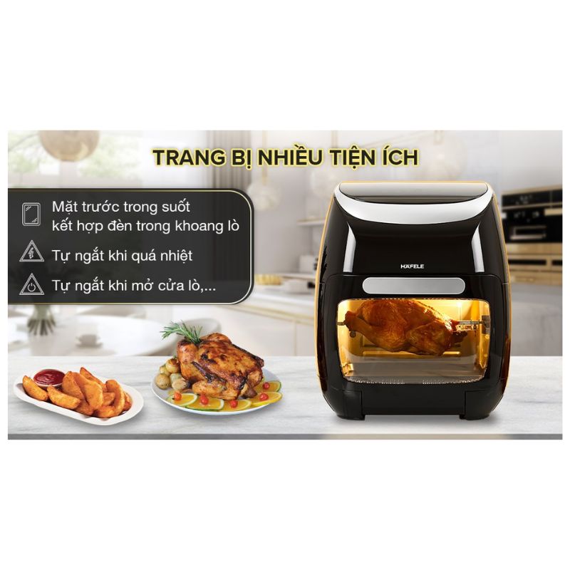 Tiện ích nồi chiên không dầu 11L Hafele HS-AF1102B 535.43.715 Tiện ích nồi chiên không dầu 11L Hafele HS-AF1102B 535.43.715