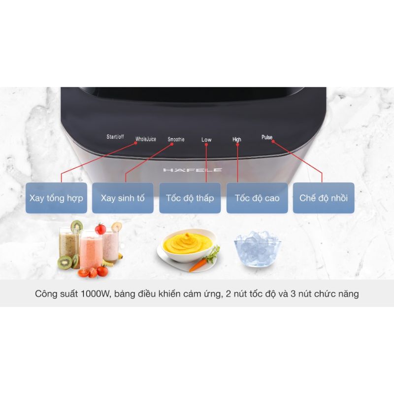 Công dụng của máy xay sinh tố đa năng chân không Hafele BR230-19E00 535.43.271 Công dụng của máy xay sinh tố đa năng chân không Hafele BR230-19E00 535.43.271