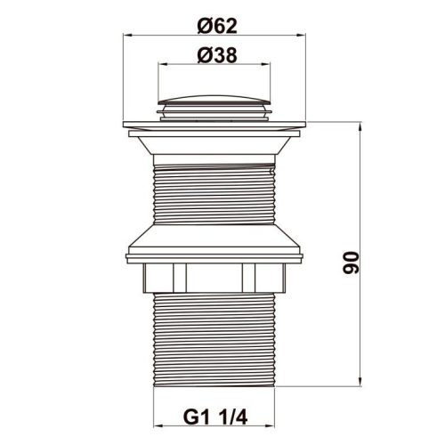 Bộ xả pop-up lavabo Hafele 495.61.975 3 Bộ xả pop-up lavabo Hafele 495.61.975