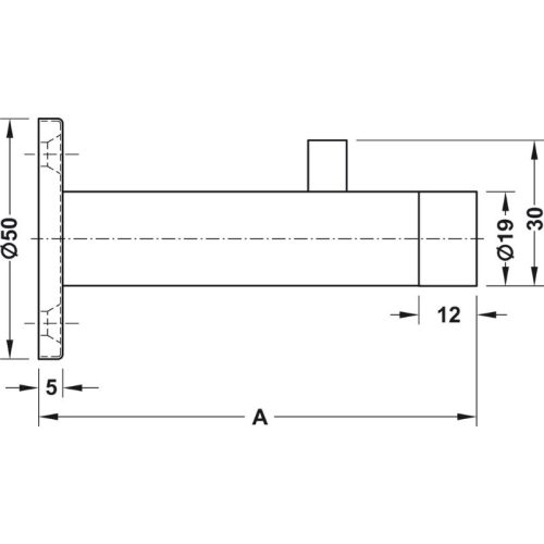 Chặn cửa, màu Inox mờ Häfele 937.12.800 2 kich thuoc chan cua mau inox mo hfele 937.12.800