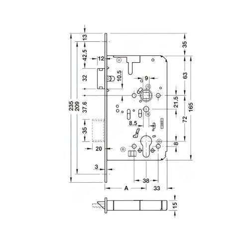 Thân khóa thoát hiểm Hafele 911.53.186 DDL E B 2329 BKS 3 kich thuoc than khoa thoat hiem hafele 911 53 186 ddl e b 2329 bks