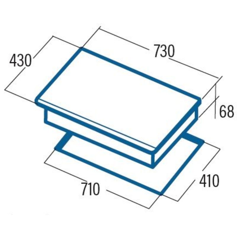 Kích thước bếp Từ Cata IB 0722 – BK Kích thước bếp Từ Cata IB 0722 – BK