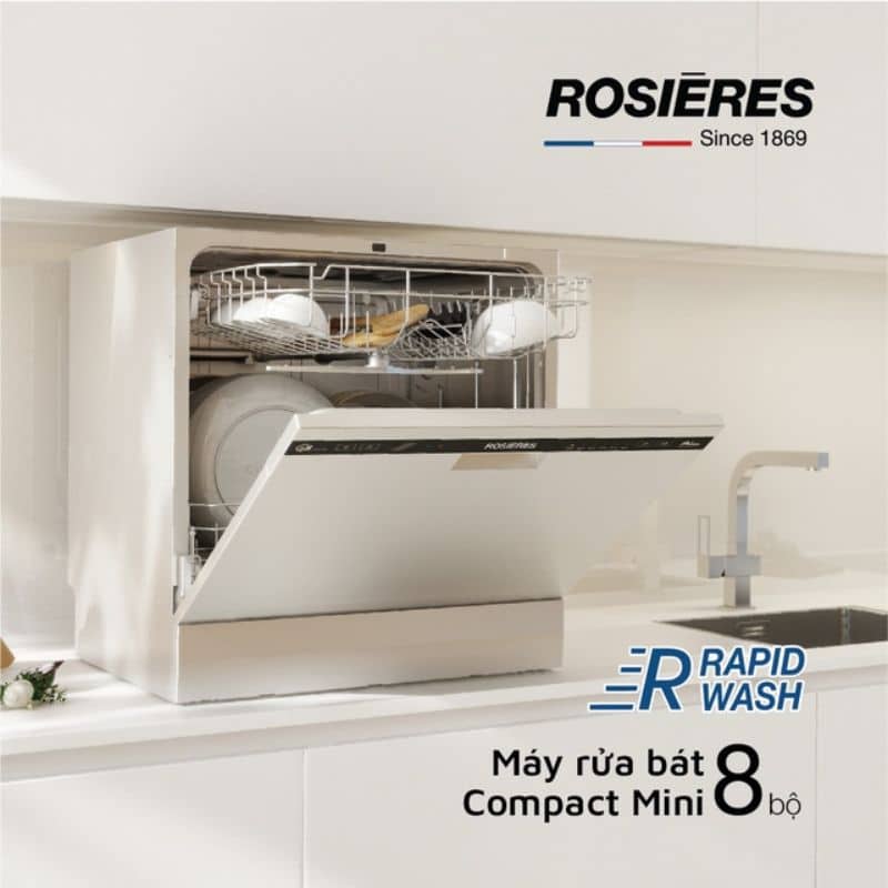 Ảnh thực tế Máy rửa bát độc lập 8 bộ Rosieres RDCP 8S-04 Ảnh thực tế Máy rửa bát độc lập 8 bộ Rosieres RDCP 8S-04