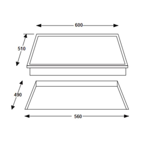 Kích thước Bếp từ 3 vùng nấu Rosieres RISD3BC