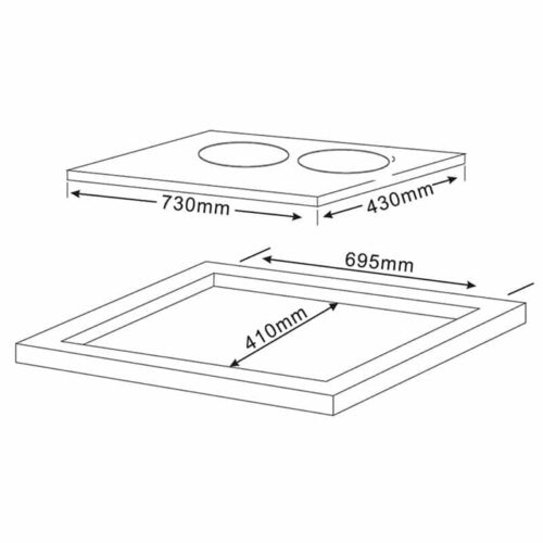 Bếp từ Teka IBC 72300 4 Kích thước của Bếp từ Teka IBC 72300