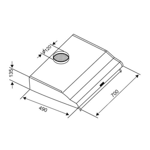Máy hút mùi Faster FS 0470P 3 Kích thước máy hút mùi Faster FS0470P