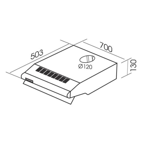 Máy hút mùi Faster FS 0870BD 3 Kích thước máy hút mùi Faster FS0870BD