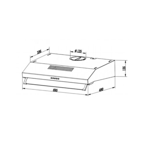 Máy hút mùi TEKA CLA 72K00S 113150000 6 Kích thước máy hút mùi TEKA CLA 72K00S