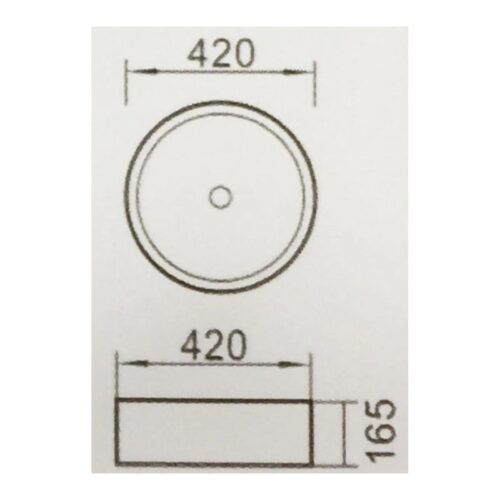 Kích thước chậu rửa Govren LAD-011