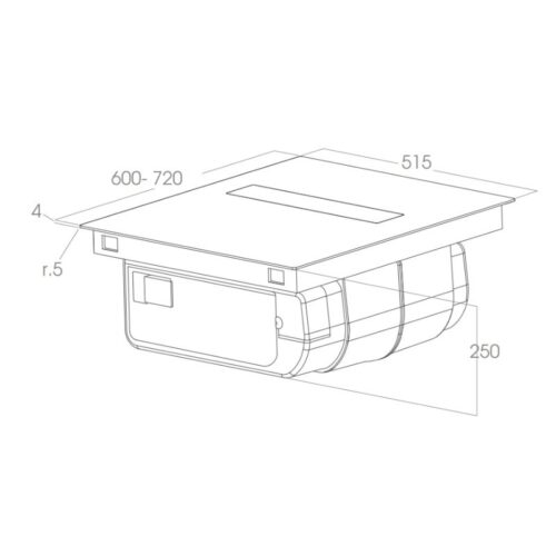 Bếp từ kết hợp máy hút mùi Elica NIKOLATESLA FIT BL/A/60 PRF0167053 3 Kích thước bếp từ kết hợp máy hút mùi Elica NIKOLATESLA FIT BL/A/60 PRF0167053