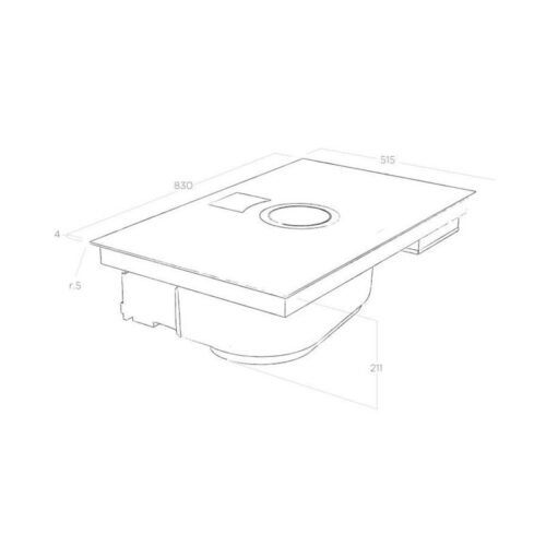 Bếp từ kết hợp máy hút mùi Elica NIKOLATESLA SWITCH WH/F/83 PRF0146213 4 Kích thước bếp từ kết hợp máy hút mùi Elica NIKOLATESLA SWITCH WH/F/83 PRF0146213