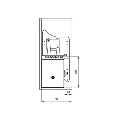 Bộ rổ bát đĩa Hafele Lento 504.76.020 700mm 4 Bộ rổ bát đĩa Hafele Lento 504.76.020 700mm