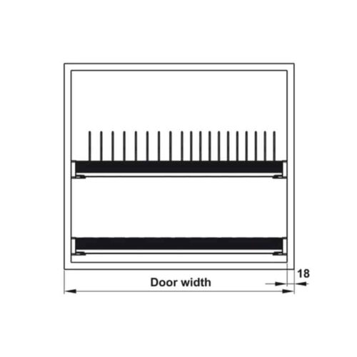 Bộ rổ bát đĩa Hafele Presto 544.40.013 800mm 4 Bộ rổ bát đĩa Hafele Presto 544.40.013 800mm