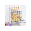 Giá để gia vị nan dẹt Inox mờ, ray giảm chấn Kit Plus DS.30