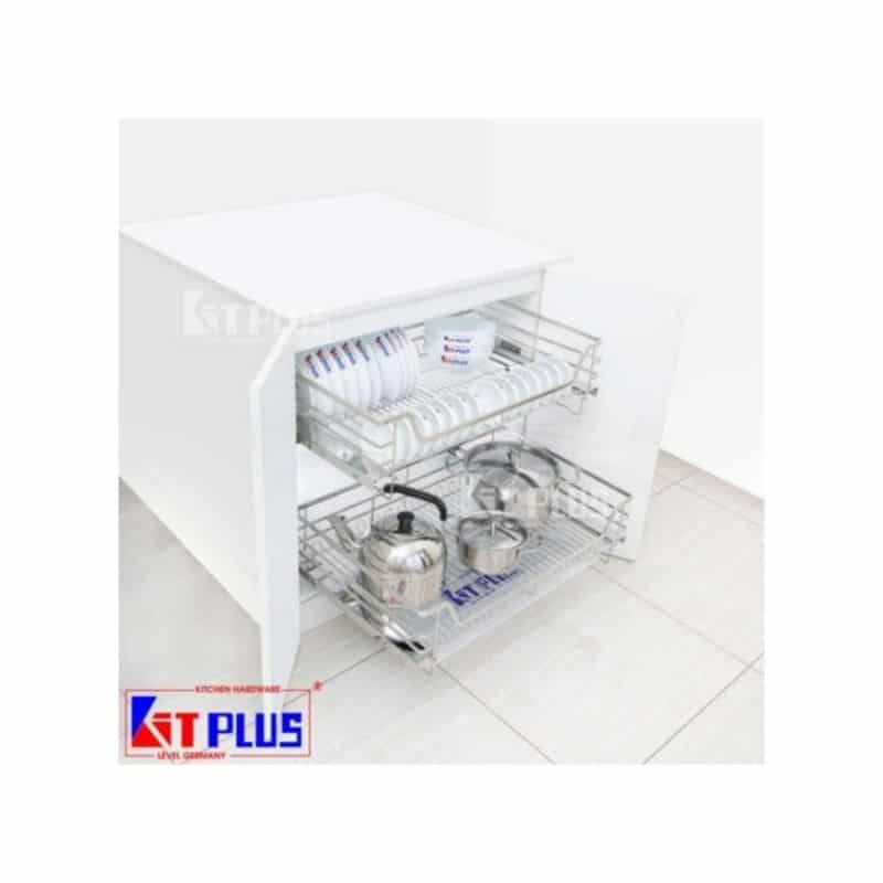 Giá xoong nồi, bát đĩa đa năng nan dẹt inox mờ Kit Plus BM VIP.80 Giá xoong nồi, bát đĩa đa năng nan dẹt inox mờ Kit Plus BM VIP.80