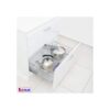 Giá xoong nồi nan tròn Inox mờ, ray giảm chấn Kit Plus DG70S