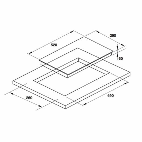 kích thước của bếp từ Hafele HC-I302B 536.61.770