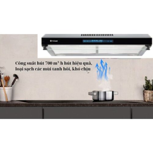 Máy hút mùi âm tủ tuần hoàn Pramie CH9B-700 Air 3 Bảng điều khiển máy hút mùi âm tủ tuần hoàn Pramie CH9B-700 Air