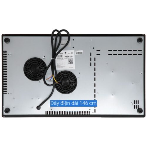 Thiết kế bếp từ kết hợp hồng ngoại Pramie PRTH-3201 3 vùng nấu lắp âm