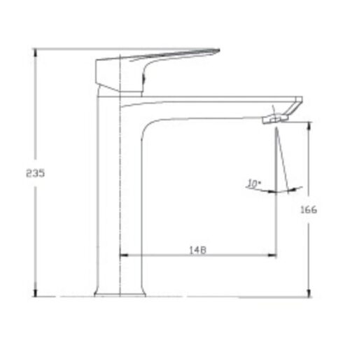 Vòi chậu lavabo nóng lạnh Paul Schmitt PA017FM 3 Kích thước vòi chậu lavabo nóng lạnh Paul Schmitt PA017FM