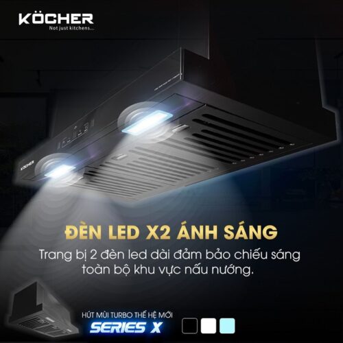 Hút mùi Köcher TURBO SERIES X - Máy hút mùi công suất lớn 3 Ảnh hút mùi Köcher TURBO SERIES X - Máy hút mùi công suất lớn