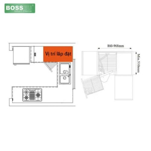 Kich thuoc gia goc lien hoan inox 304 nan det cao cap bosseu bs304 900r 1