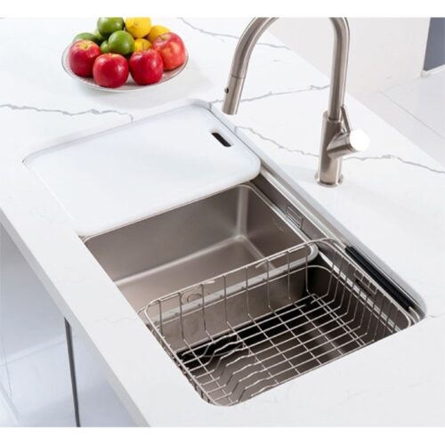 Ảnh chậu rửa bát inox 1 hố Konox KN8347SU Dekor