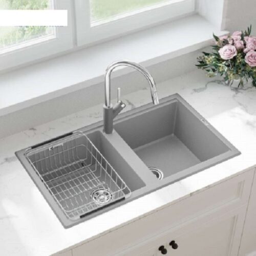 Ảnh chậu rửa bát Konox Granite Sink Phoenix Smart 860 Grey