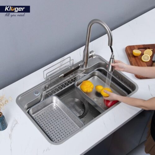 Ảnh chậu rửa bát 1 hố Kluger KF7848FS-S78 Plus