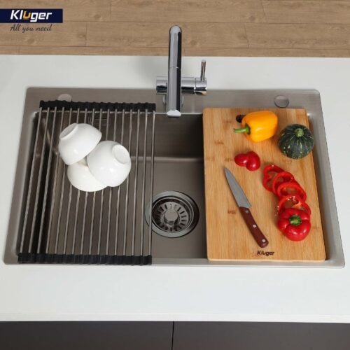 Ảnh chậu rửa bát 1 hố Kluger KF8121B-S75
