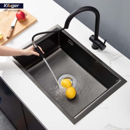 Ảnh chậu rửa bát 1 hố Kluger KU8121B-S68